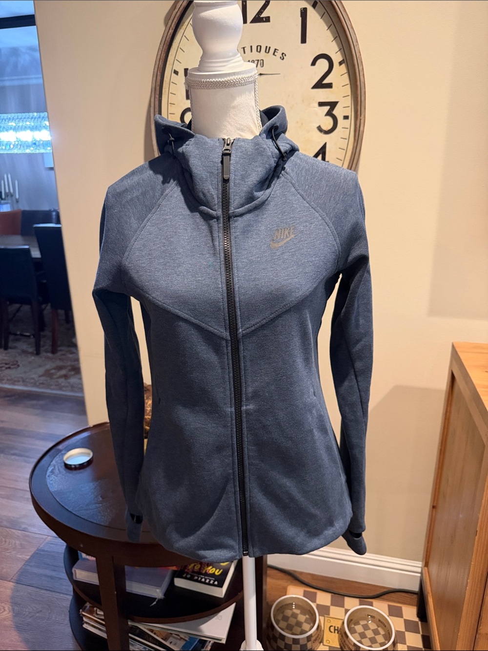 Nike Women's Heather Navy Full-Zip Hoodie